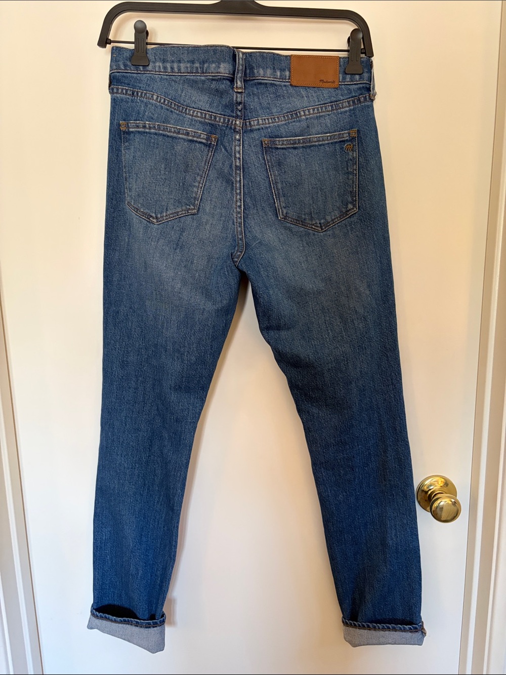 Madewell Medium Blue Slim Boyfriend Jeans - Picture 3 of 3